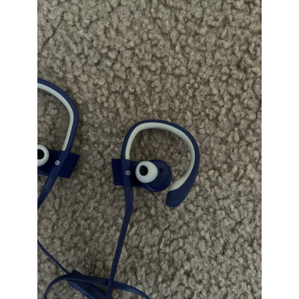 Genuine Power Beats 1 By Dr. Dre Wired Blue Original Pre-owned - Picture 7 of 8